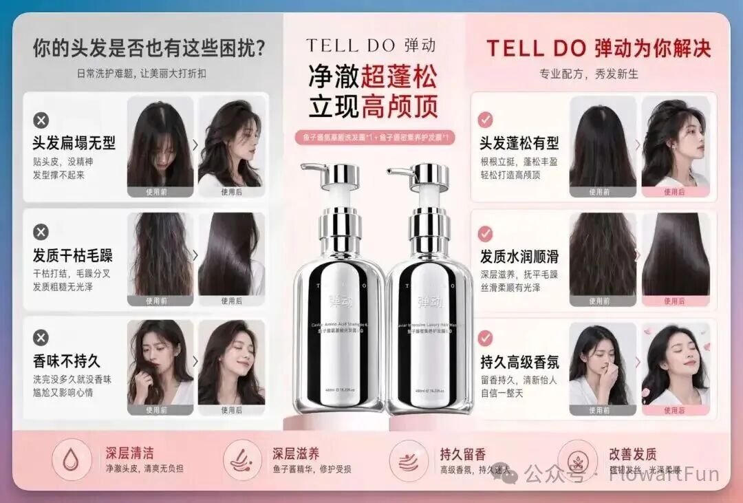 洗护品牌成分卖点图案例